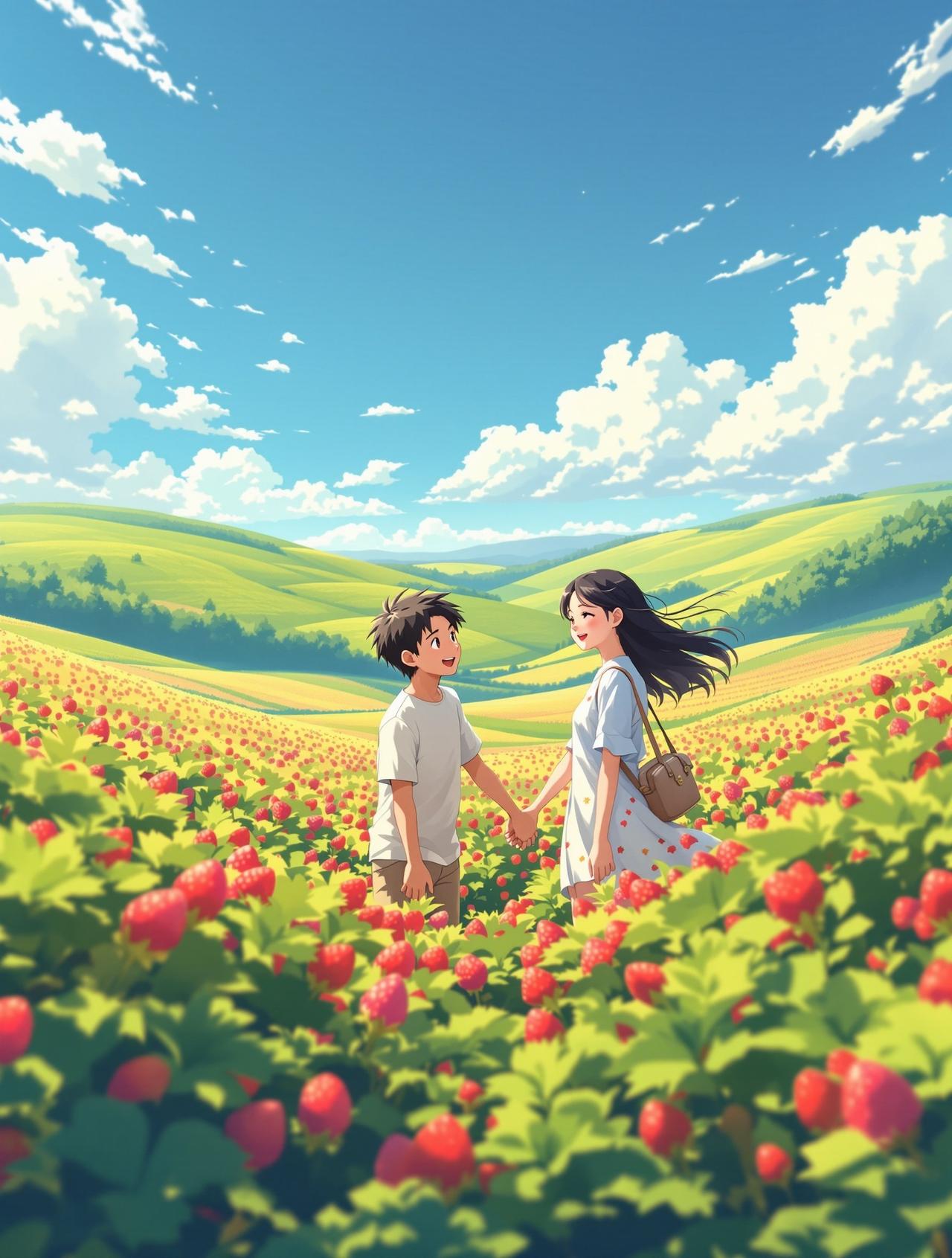 百合短剧在哪里看《草莓味的夏天》封面图 - 校园初恋